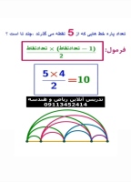 با 5 نقطه حداکثر چند پاره خط می توان رسم کرد